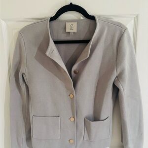 Gray Women's Thick Cardigan sweater